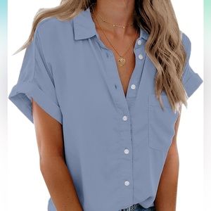 Blue Short Sleeve Shirt